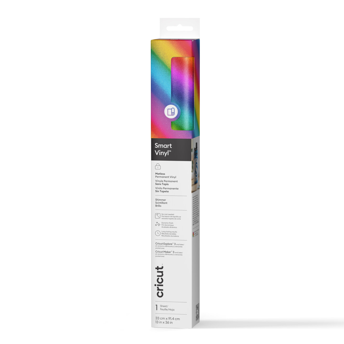 Cricut Smart Vinyl Matless Permanent Shimmer Vinyl 33 cm x 91.4 cm